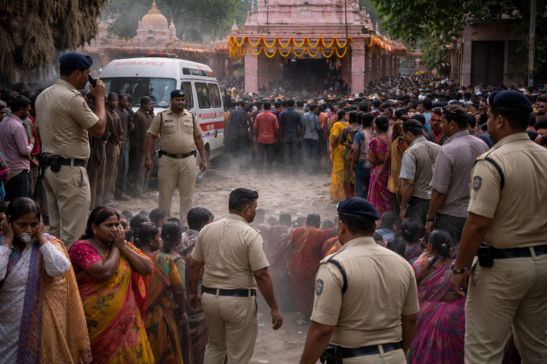 Stampede outside Hindu temple in Bihar